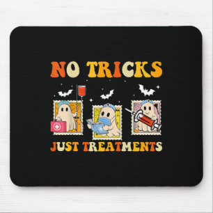 Keine Tricks, nur S Lustiger Halloween-Geist Pfleg Mousepad