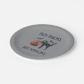 Keine Tricks, nur Schrecken Pappteller (Schrägansicht)