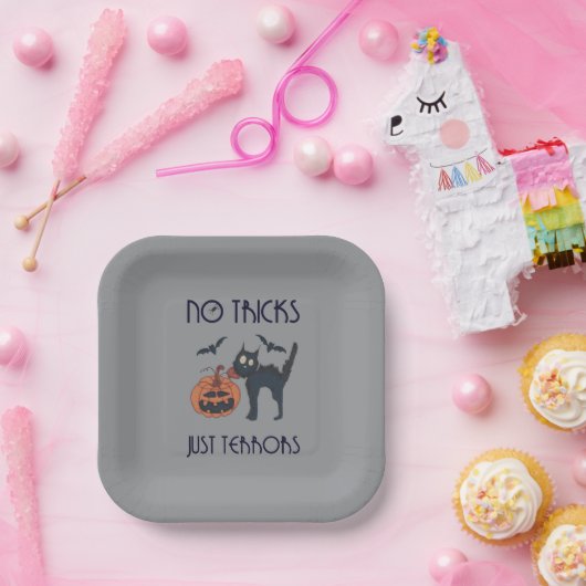 Keine Tricks, nur Schrecken Pappteller (Party)