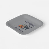 Keine Tricks, nur Schrecken Pappteller (Gewinkelt)