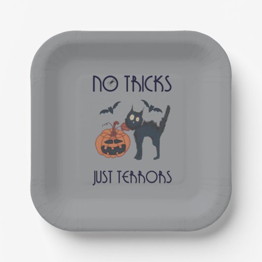 Keine Tricks, nur Schrecken Pappteller (Vorderseite)