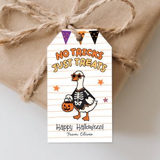 Keine Tricks, nur Süßigkeiten Halloween Favor Tags Geschenkanhänger