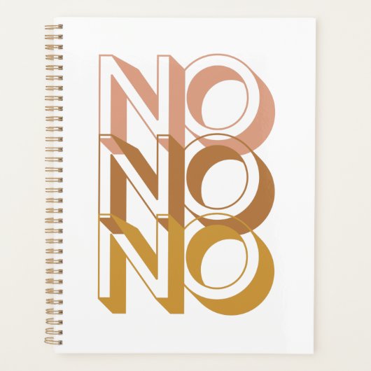 Keine Typografie Planer (Vorderseite)