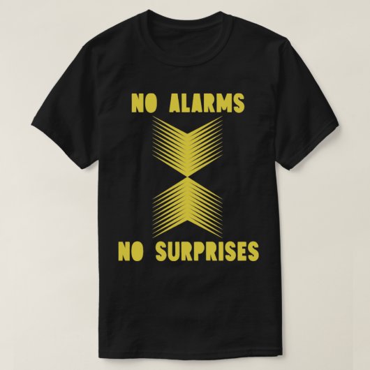 Keine Überraschungen Senf T-Shirt (Design vorne)