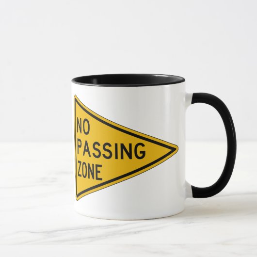 Keine überschreitene Zone, handeln Warnzeichen, Tasse (Rechts)