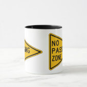Keine überschreitene Zone, handeln Warnzeichen, Tasse (Zentrum)