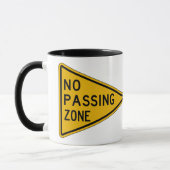 Keine überschreitene Zone, handeln Warnzeichen, Tasse (Links)