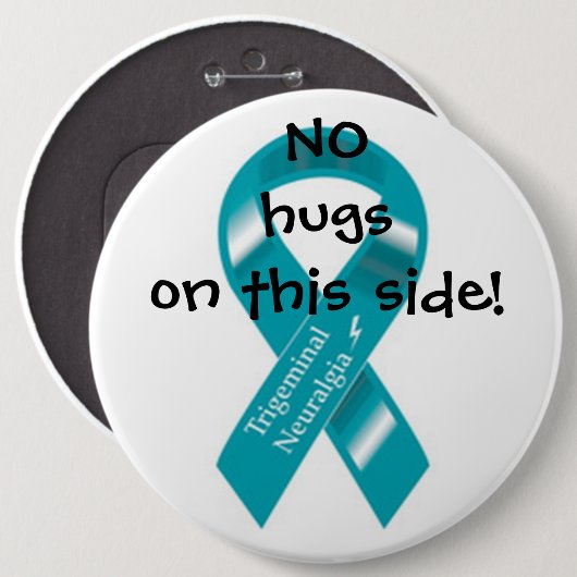 Keine Umarmungen auf diesem Seitenknopf Button (Vorne & Hinten)