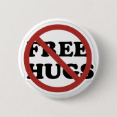 Keine Umarmungen! Button (Vorderseite)