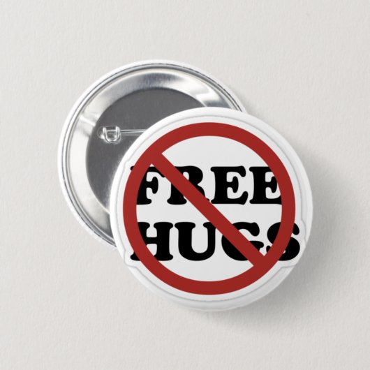 Keine Umarmungen! Button (Vorne & Hinten)