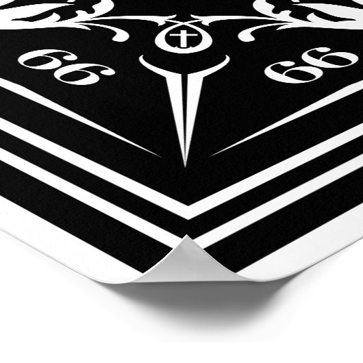 Keine Unglück die rechte Printmedien Poster (Ecke)