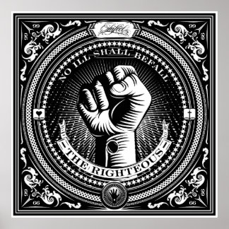 Keine Unglück die rechte Printmedien Poster