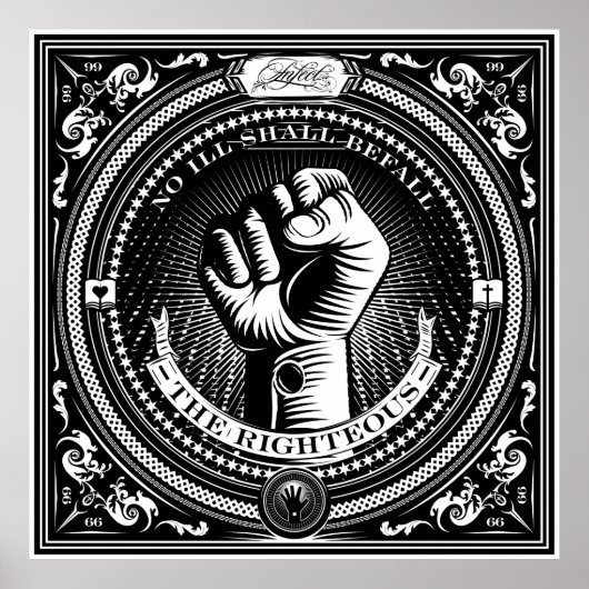 Keine Unglück die rechte Printmedien Poster (Vorne)