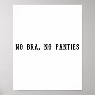 Keine Unterwäsche Lustige Erwachsene Frauen Poster