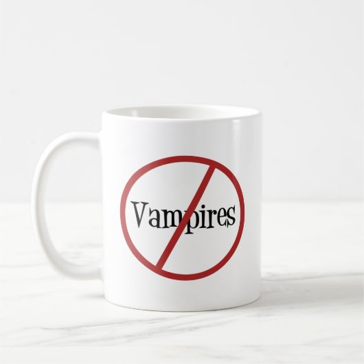 Keine Vampire-Tasse Kaffeetasse (Links)