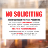 Keine Verkleidung der Tür Fensteraufkleber (Blatt 2)