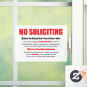 Keine Verkleidung der Tür Fensteraufkleber (Zuhause)