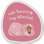 Keine verlass meiner Deckhundehundehirsche Aufkleber (Vorderseite)