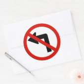 Keine Verlassen Runder Aufkleber (Umschlag)