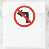 Keine Verlassen Runder Aufkleber (Tasche)