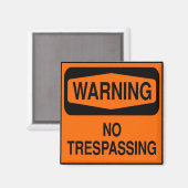 Keine Verletzung Magnet (Vorderseite/Rückseite)