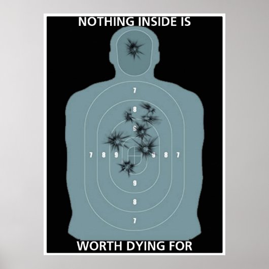 Keine Verletzung oder wagen, das Zeichen zu übertr Poster (Vorne)