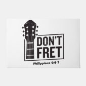 Keine verrückte Gitarre (Philippinen 4:6-7) Fußmatte (Vorderseite)
