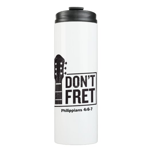 Keine verrückte Gitarre (Philippinen 4:6-7) Thermosbecher (Vorderseite)