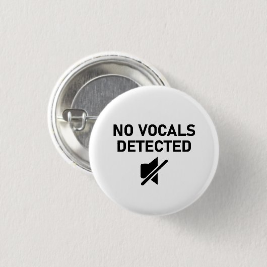 Keine Vocals erkannt Minimales Audio-Design Button (Vorne & Hinten)