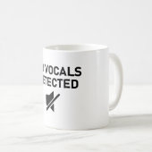 Keine Vocals erkannt Minimales Audio-Design Kaffeetasse (VorderseiteRechts)