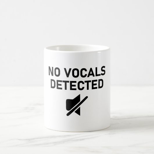 Keine Vocals erkannt Minimales Audio-Design Kaffeetasse (Mittel)