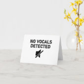 Keine Vocals erkannt Minimales Audio-Design Karte (Gelbe Blume)