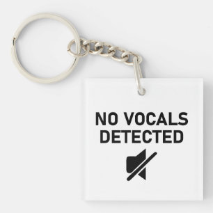 Keine Vocals erkannt Minimales Audio-Design Schlüsselanhänger