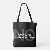 Keine Waffe gegen mich gebildet wird gedeihen ist  Tasche (Rückseite)