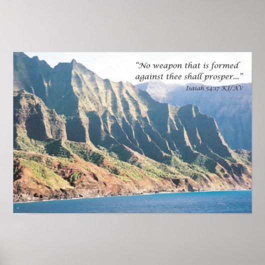 Keine Waffen gegen dich geschaffen werden Prosper- Poster (Vorne)