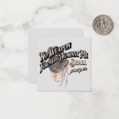 Keine Waffen gegen meine Note Card geformt Mitteilungskarte (Vorderseite/Rückseite Beispiel)