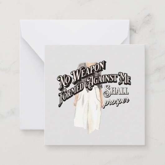 Keine Waffen gegen mich gebildet Mitteilungskarte (Vorderseite)