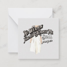 Keine Waffen gegen mich gebildet Mitteilungskarte