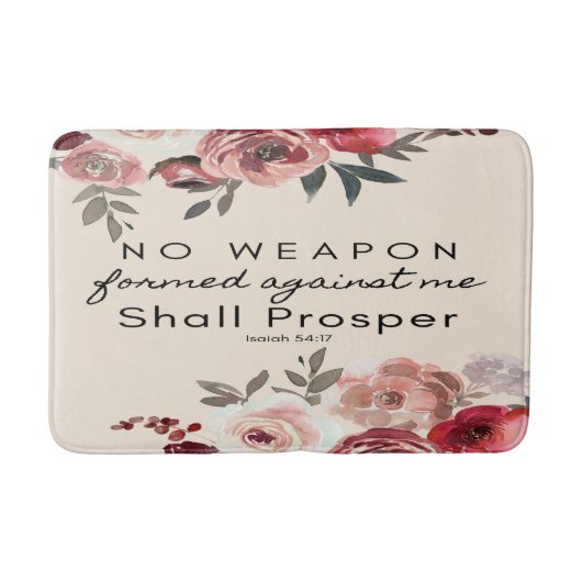 Keine Waffen gegen mich gebildet wird Prosper Bath Badematte (Vorderseite)