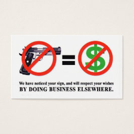 Keine Waffen. Keine Geldkarte