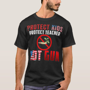 Keine Waffen schützen Kinder schützen Lehrer T-Shirt