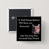 Keine Wallstreet Sicherheitsleistung Button (Vorne & Hinten)