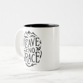 Keine Wanderung verlassen Zweifarbige Tasse (Vorderseite Links)