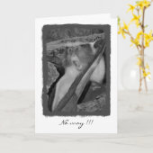 Keine Weise, Geburtstag! Karte (Gelbe Blume)