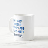 Keine weiteren Ausreden Kaffeetasse (Vorderseite Links)