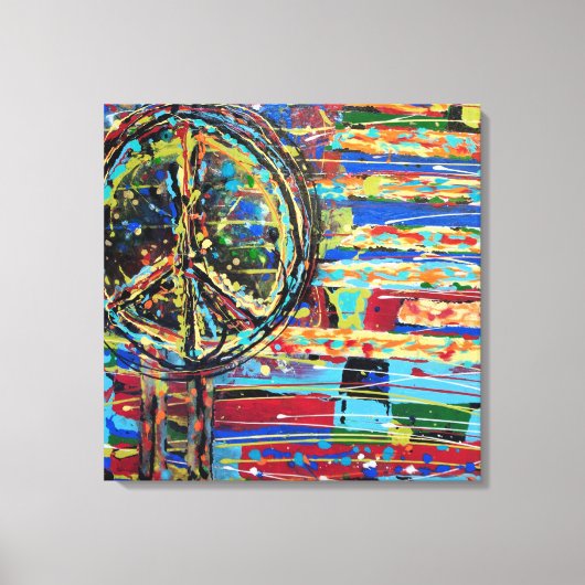 Keine weiteren Kriege 24 x 24 Canvas Print Leinwanddruck (Vorderseite)