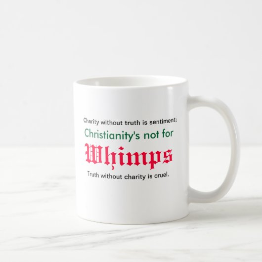 Keine whimps für Johannes der Baptist Kaffeetasse (Rechts)