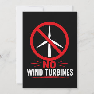 Keine Windkraftanlagen ländlicher Protest Einladung