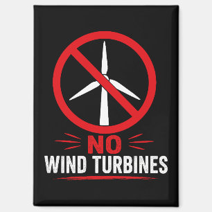 Keine Windkraftanlagen ländlicher Protest Magnet