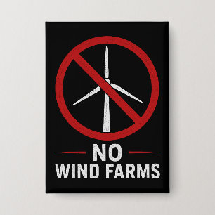 Keine Windparks - Keine Windkraftanlagen Button